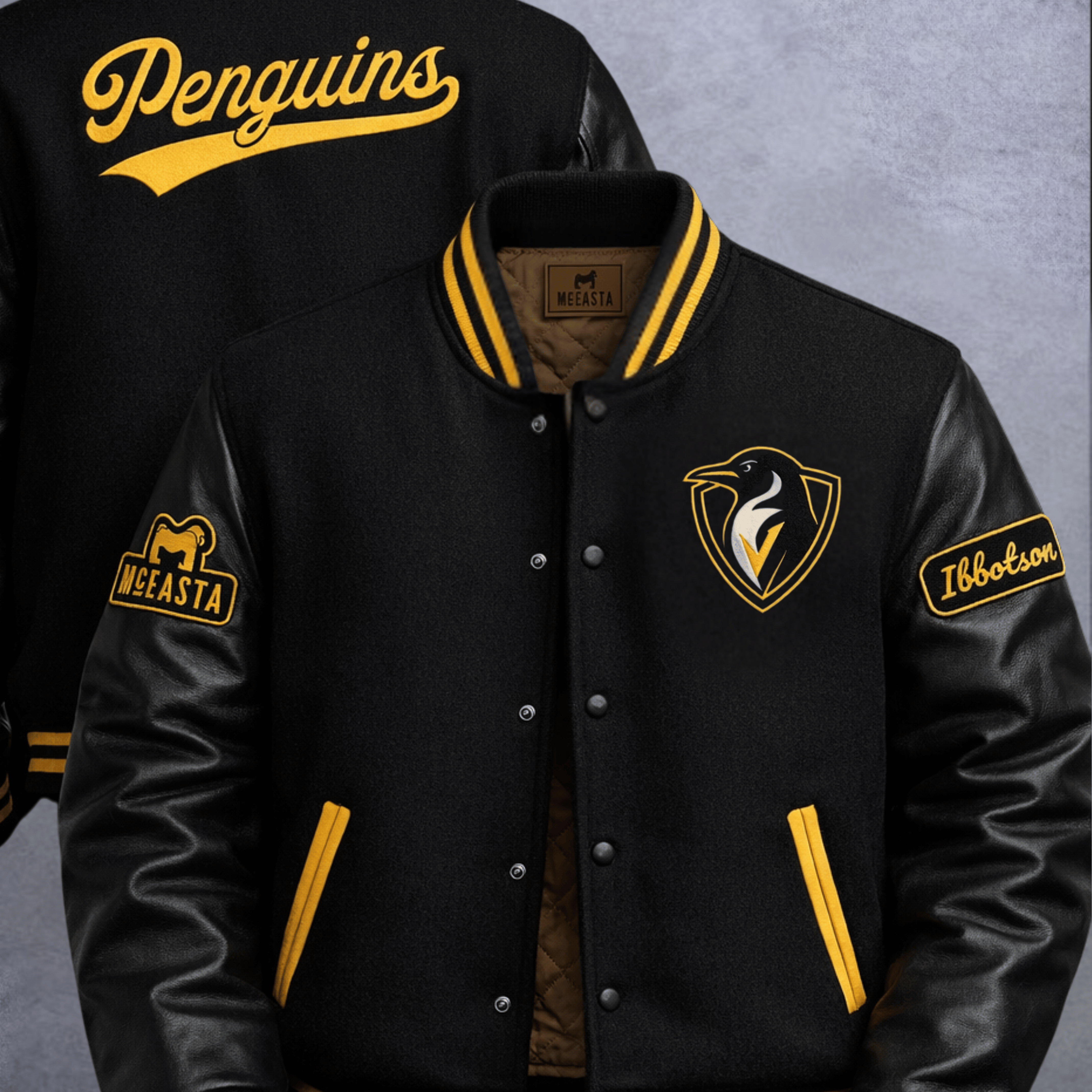 Penguins Vintage Letterman Jacket